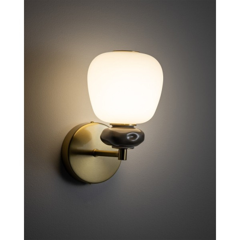 Бра, настінний світильник Nowodvorski 11703 Ceramic LED 1x8W 3000K 650Lm IP20 латунний