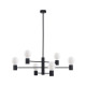Люстра Nowodvorski 7932 Radius E27 6x25W IP20 черная