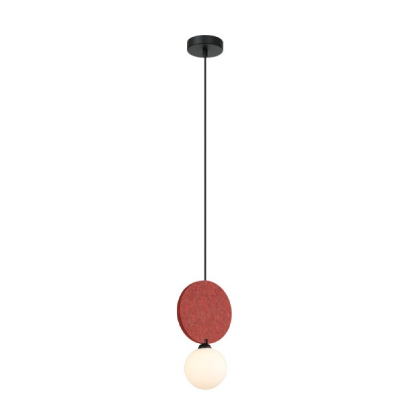 Підвісний світильник, люстра Italux PND-59779-1M-RED Andrea G9 1x25W IP20 червоний