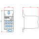Распределительный блок NOARK PDB 1P CU 1x4+2 80A 1Р CU 80A (103778)