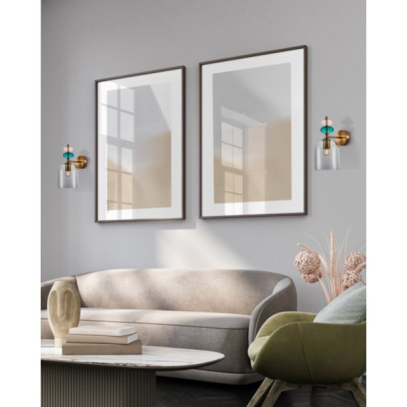 Бра, настенный светильник Italux WL-30263-1B-BRO-SG Busco E27 1x40W IP20 разноцветный