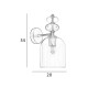 Бра, настенный светильник Italux WL-30263-1B-BRO-SG Busco E27 1x40W IP20 разноцветный