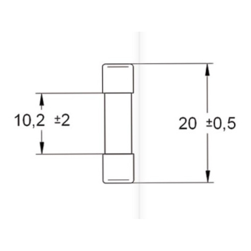 Мини-предохранитель ETI 006710017 CH 5x20 F 800mA 250V