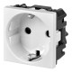 Механизм розетки ABB Zenit N2288 BL 2М с заземлением и защитными шторками (белый)