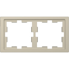 Двухместная рамка Schneider Electric D-Life MTN4020-6533 сахара