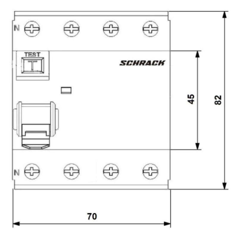 ПЗВ Schrack 10кА/30мА 3P+N 63А тип AC
