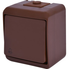 Кнопка звонок Eti Hermetics VHE-4-KR IP54 коричневая (4668043)