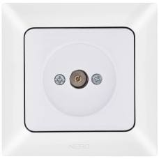 Проходная TV розетка NE-AD ARAS 93-110-07 белая