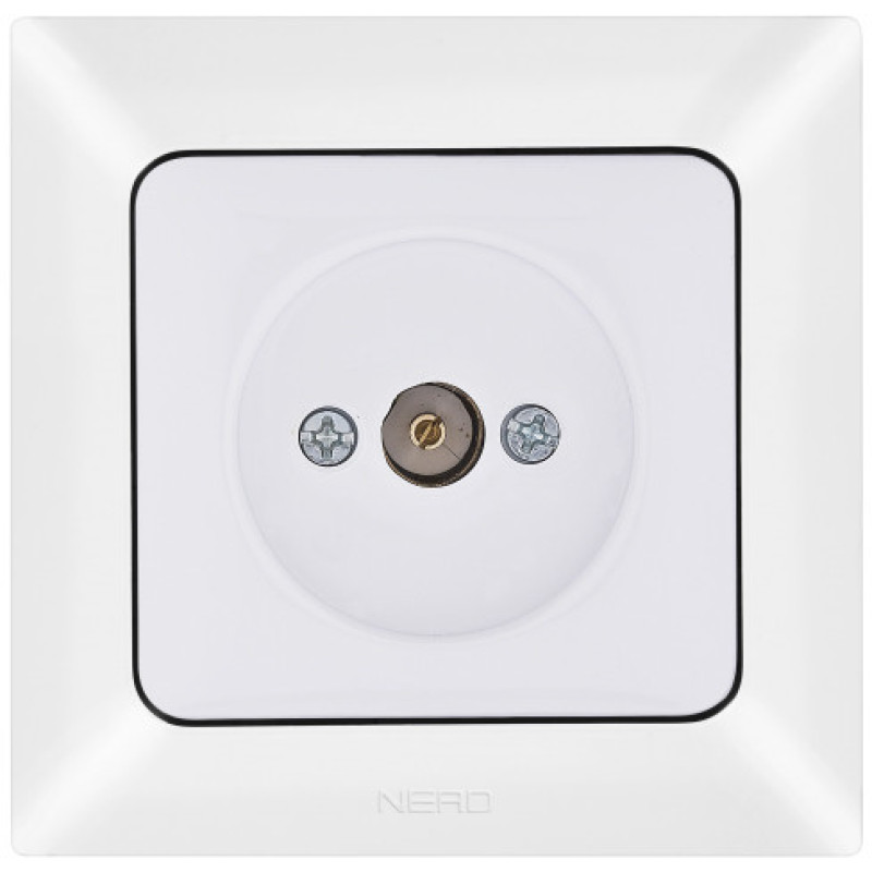 Проходная TV розетка NE-AD ARAS 93-110-07 белая
