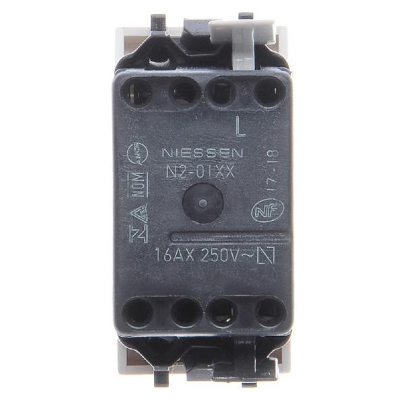 Вимикач ABB Zenit 2CLA210100N1101 N2101 BL 1М (білий)