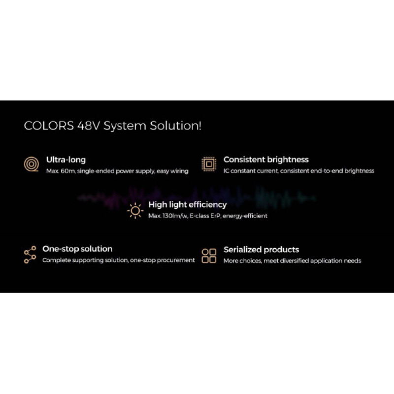 LED стрічка COLORS 120-2835-48V-IP20 8.8W 950Lm 3000K 5м (D8120-48V-10mm-WW)