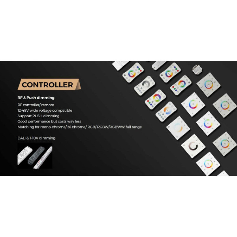 LED стрічка COLORS 120-2835-48V-IP20 8.8W 950Lm 3000K 5м (D8120-48V-10mm-WW)