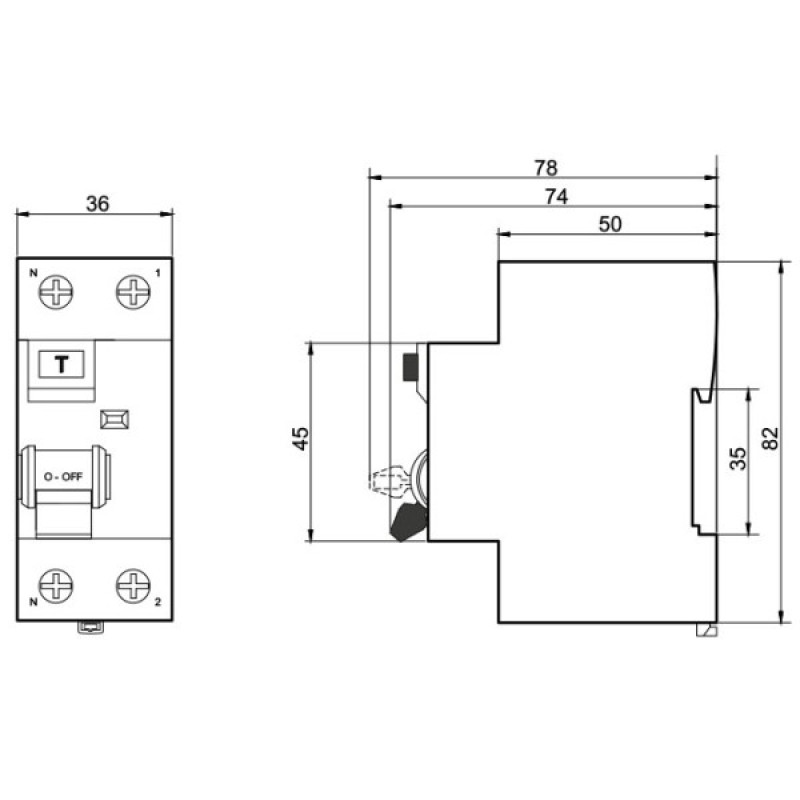 УЗО Promfactor FPR-AC 40А/0,3A 2P АС (FPR2040300AC)