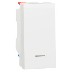 Одноклавишный выключатель Schneider Electric NU310618N с подсветкой (схема 1) 10А 1М (белый)