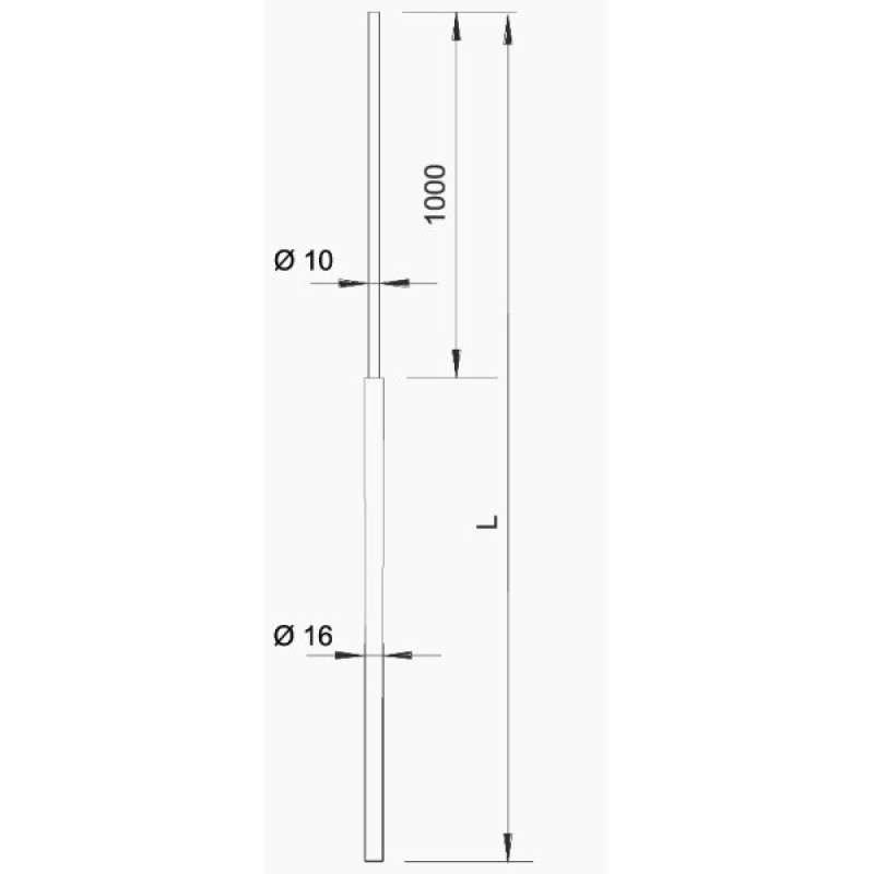 Алюминиевый молниеприемник OBO Bettermann (5401980) 101 VL1500
