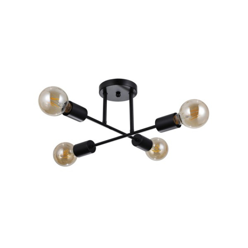 Люстра Italux PND-4052-4-BL Formio E27 4x40W IP20 черная
