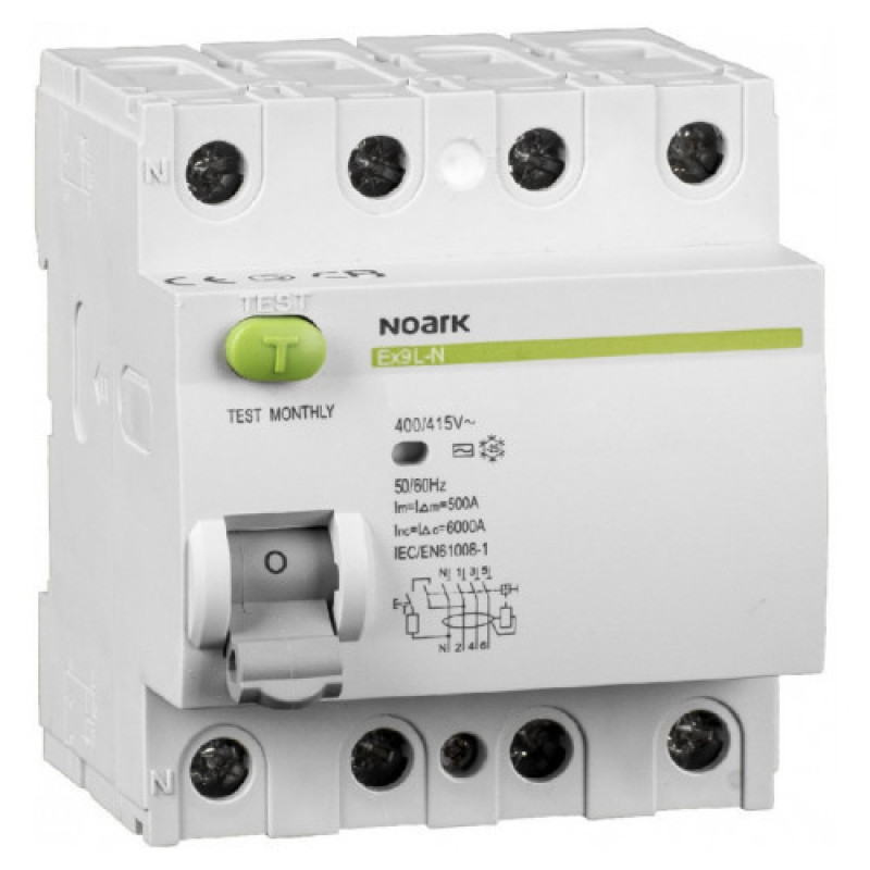 ПЗВ NOARK Ex9L-N 4P 25A 6кА 100мА AC (108335)