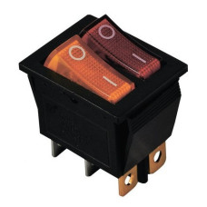 Переключатель TNSy KCD2-2101N Y+R/B с подсветкой желтый+красный (TNSy5500811)