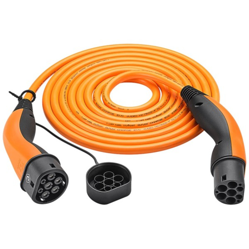 Зарядний кабель для електромобілів LAPP Helix 3-фазний Type2-Type2 20A 5м (5555935013)