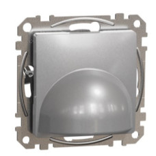 Накладка для вывода кабеля Schneider Electric Sedna Design & Elements алюминий SDD113903