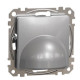 Накладка для вывода кабеля Schneider Electric Sedna Design & Elements алюминий SDD113903