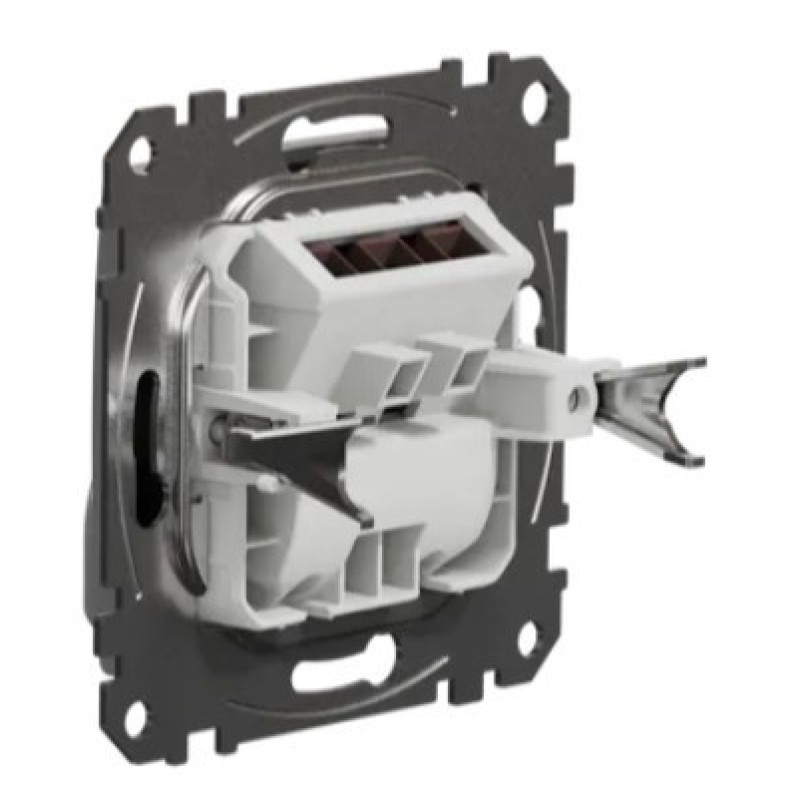 Накладка для вывода кабеля Schneider Electric Sedna Design & Elements алюминий SDD113903
