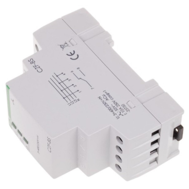 Реле контролю фаз CZF-BS 380В 10А 2S