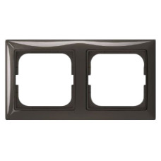 Двухместная рамка ABB Basic 55 2CKA001725A1507 2512-95-507 (черный шато)