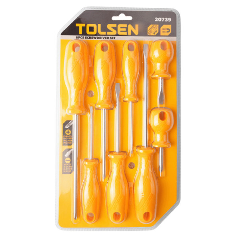 Набір викруток Tolsen 8шт (20739)