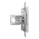 Компьютерная розетка RJ45 UTP cat.5e Schneider Electric Asfora без рамки белая (EPH4370121)