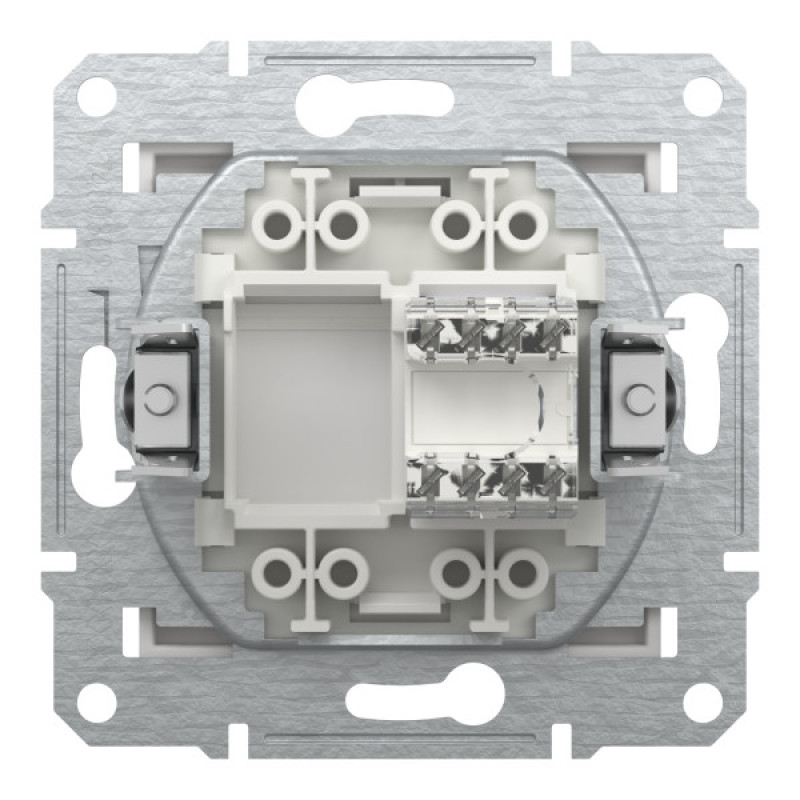 Компьютерная розетка RJ45 UTP cat.5e Schneider Electric Asfora без рамки белая (EPH4370121)