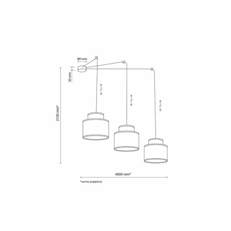 Підвісний світильник, люстра Tk Lighting 3140 Duo Juta E27 3x15W IP20 Бежевий