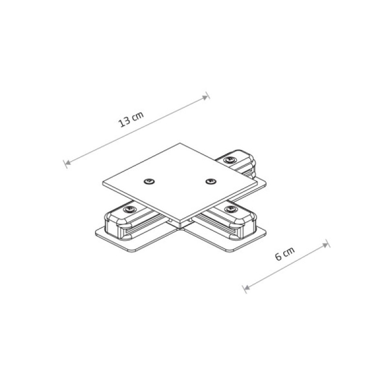 Соединитель Nowodvorski 8834 Profile Recessed T-connector IP20 белый
