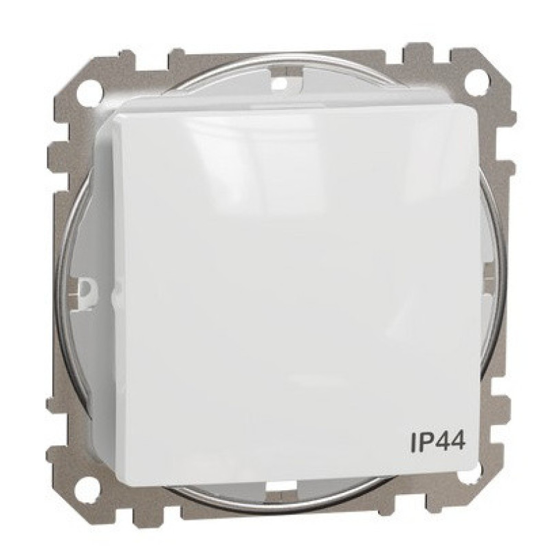 Одноклавишный переключатель Schneider Electric Sedna Design & Elements с крышкой IP44 белый SDD211106
