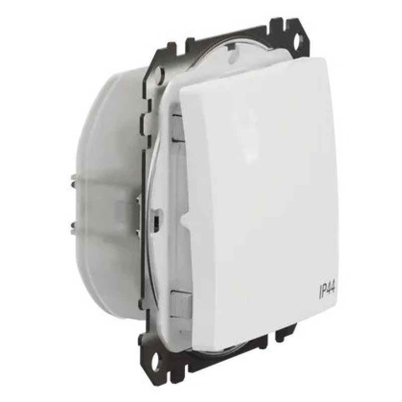 Одноклавишный переключатель Schneider Electric Sedna Design & Elements с крышкой IP44 белый SDD211106