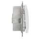Одноклавишный переключатель Schneider Electric Sedna Design & Elements с крышкой IP44 белый SDD211106