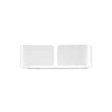 Бра, настенный светильник Ideal Lux 14166 Clip E27 2x60W IP20 белый