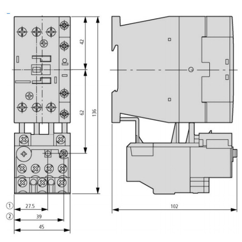 Теплове реле Eaton Moeller ZB32-32