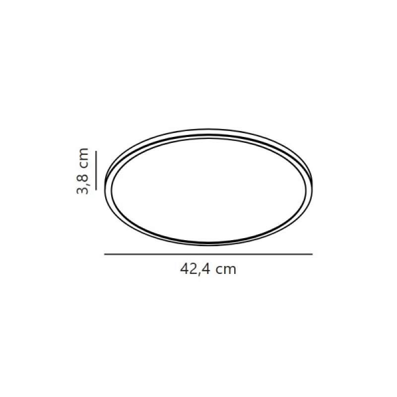 Світильник стельовий з датчиком руху Nordlux 2110476101 Oja LED 1x20W 2700K 2100Lm IP54 білий