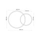 Люстра Goldlux 328229 Roman 2 Led 2x33W 4000K 2700Lm IP20 Черная