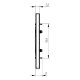 Универсальная трехместная рамка Plank Electrotechnic Nordic (PLK1030132) слоновая кость