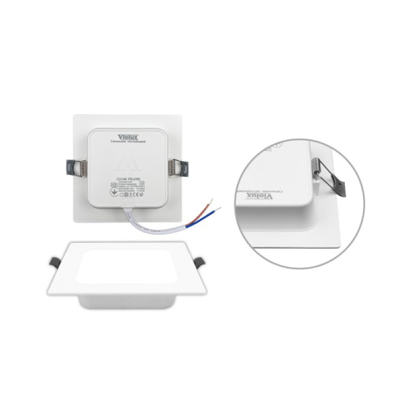 Світильник LED даунлайт Violux FRAME 6W 4200K квадрат IP20 ( 121160 )