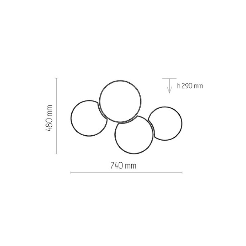 Люстра TK Lighting 6592 Mona E27 4x15W IP20 бежевая