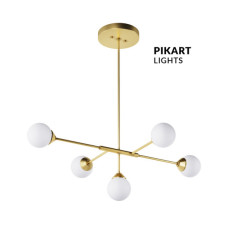 Люстра Pikart 5939-2 Globe G9 5x60W IP20 латунная