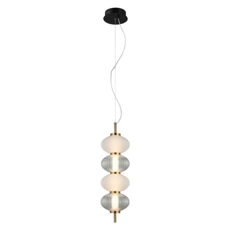 Підвісний світильник, люстра Italux PND-84938-4V-BK Testa LED 4x16W 3000K 1000Lm IP20 золотий