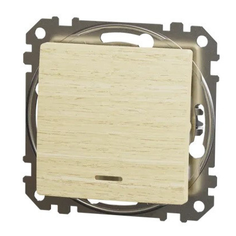 Переключатель Schneider Electric Sedna Design & Elements с подсветкой береза SDD180106L