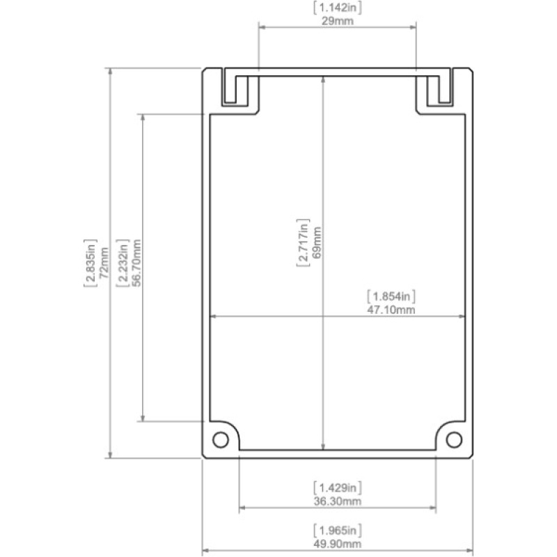 LED-профиль подвесной KLUS BOX, 1 метр
