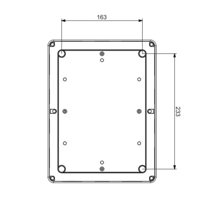 Монтажный набор ADAL PANO MD9203 11м и 2 силовые розетки 288x218x124мм IP54