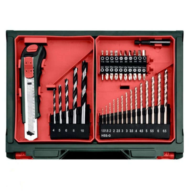 Акумуляторний безударний дриль-шуруповерт Metabo PowerMaxx SB Basic 12В 2x2,0Аг (600385710)