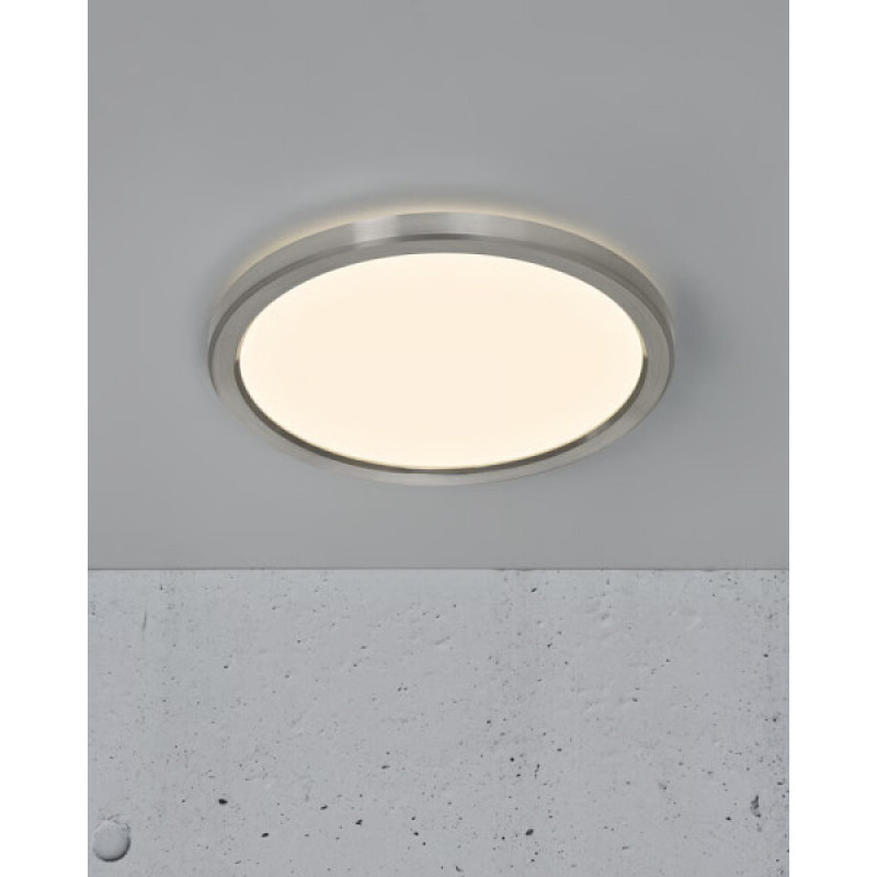 Світильник стельовий Nordlux 2015016155 Oja LED 1x14.5W 3000K-4000K 1600Lm IP20 нікелевий